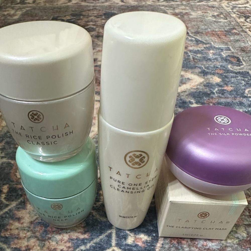 Tatcha Skincare Set - Cream, Mint, Purple